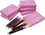 erofa Hongdian Fountain Pen Set Ink Cartridges Pink 30 Pack 3.4 mm Bore view 3