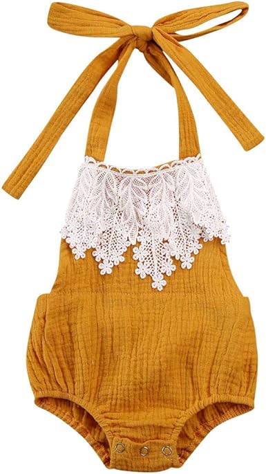 ruffled backless linen jumpsuit