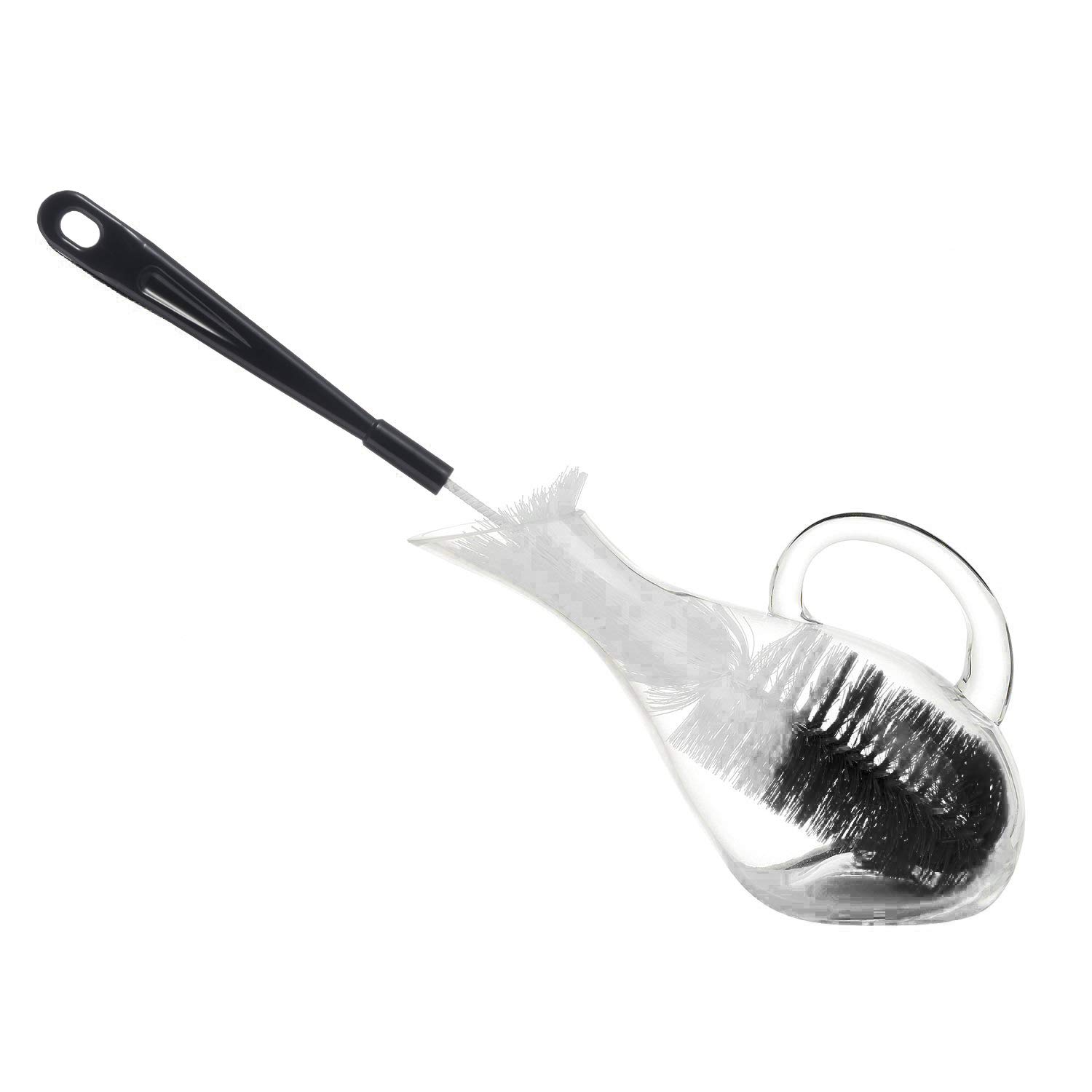 ALINK 16 inch Extra Long Black Bottle Cleaning Brush Cleaner for Washing Narrow Neck Beer/Wine/Thermos, Sport Well/Brewing Bottles/Hummingbird Feeder