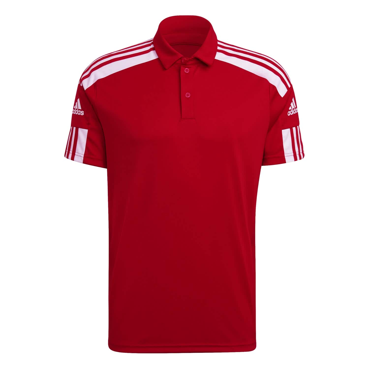 adidas Men's Squadra 21 Polo Shirt, Team Power Red / White, XS