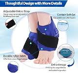 NEWGO Ankle Ice Pack Wrap 2 Pack Reusable Gel Hot Cold Therapy view 3