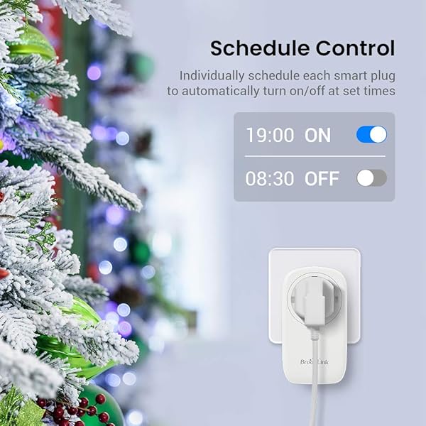 BroadLink Smart Plug Toma de corriente inteligente con temporizador Wi Fi y luz nocturna Funciona con AlexaGoogle HomeIFTTT no requiere Hub 16A SP4L EU paquete de 2 unidades