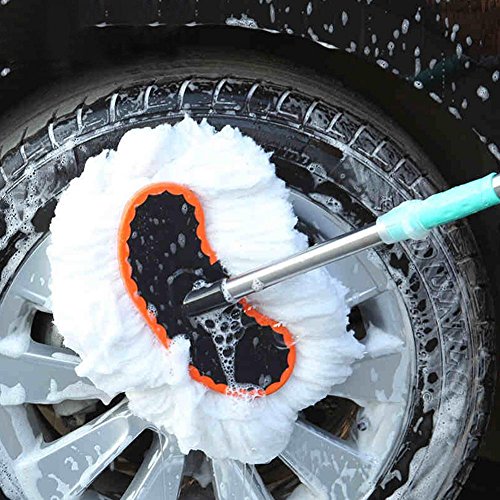 Taloyer Car Telescopic Wash Brush Long Handle Vehicle Cleaning Tool Soft Car Wash Truck Duster Mop Tools - Thumbnail 2