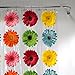 Maytex Photoreal Gerber Daisy Waterproof PEVA Shower Curtain