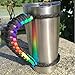 MOCE Handmade Paracord Handle for 20 oz. Tumbler, Colorful/Black