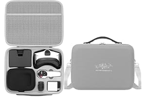 Carrying Case for Insa 360 Antigravity A1, Hard Travel Case Waterproof PU Storage Bag for A1 Drone, Vision Goggles, Grip Cont