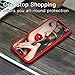 JASBON Case for iPhone X iPhone Xs Case, Liquid Silicone Case with Free Screen Protector Gel Rubber Shockproof Cover Full Protective Case for Apple iPhone Xs/X-Red