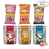 Low Carb Snack Bundle: Moon Cheese Gouda, Pepper Jack, Cheddar and Just The Cheese Popped Cheese