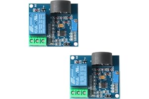 MusRock 2pcs 5A AC Current Detection Module 5V Relay - ±1% Accuracy 20Hz–400Hz, -40°C~85°C - 5A 250V AC Relay - Compatible with STM32 LabVIEW