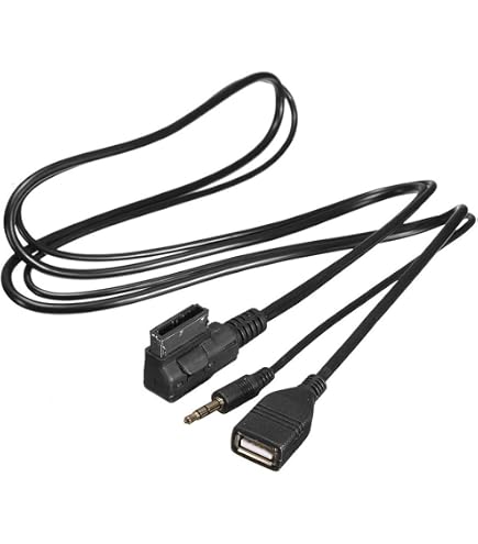 AMI MMI Micro USB And AUX 3.5mm Cable Adapter For Mercedes Charge Steam
