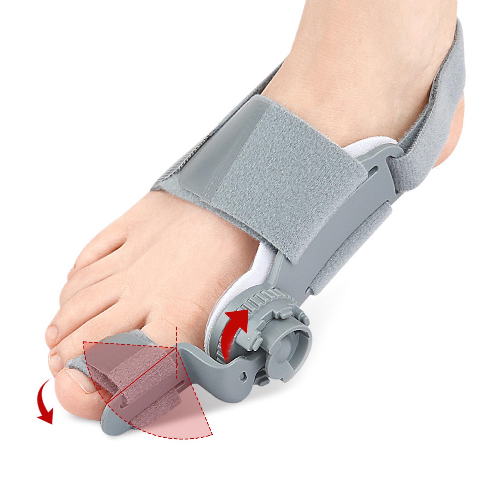 Asheyya Bunion Splint Corrector Big Toe Straightener with Knob Correction Hallux Valgus Corrector