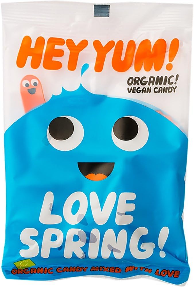 Hey Yum Vegan & Organic Gummy Candy with Berries 100g (Pack of 10)