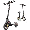 IENYRID Adults Electric Scooter with Seat, 800W Motor Scooter Electric for Adults,10" Off-Road Pneumatic Tires, 48V Battery 28mph Max, 20-30 Miles Range Folding Atineta Eléctrica para Adultos
