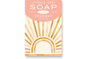 Studio Oh! Antibacterial Soap Sheets - Coconut - 100 Travel Hand Soap Sheets - Great alternative to Travel Hand Sanitizer - A