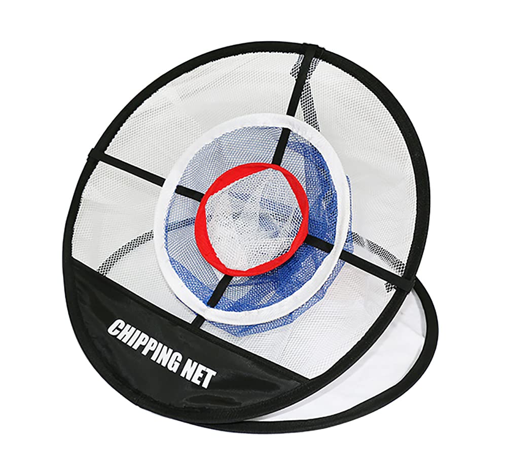 ANCLLO Collapsible Portable Golf Chipping Net, Pop Up Golf Net Touch Practice Golfing Net for Outdoor Indoor Backyard