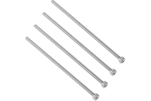 ORFOFE Bicycle Handlebar Extension Screws M6X150Mm 4Pcs, Corrosion-Resistant Bike Stem Riser Bolts for