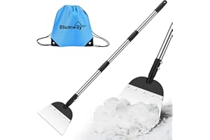 Blumway Flat Shovel,Snow Shovel, Ice Scraper, 67” Multifunctional Cleaning Shovel, Ice Removal Tool for Road/Yard Outdoor Garden Cleaning Scraper, Weed Remover for Lawn Edging, Driveway Weeding Tool