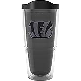 Tervis NFL Cincinnati Bengals - Monochrome Made in USA Double Walled Insulated Tumbler Travel Cup Keeps Drinks Cold & Hot, 24oz, Classic