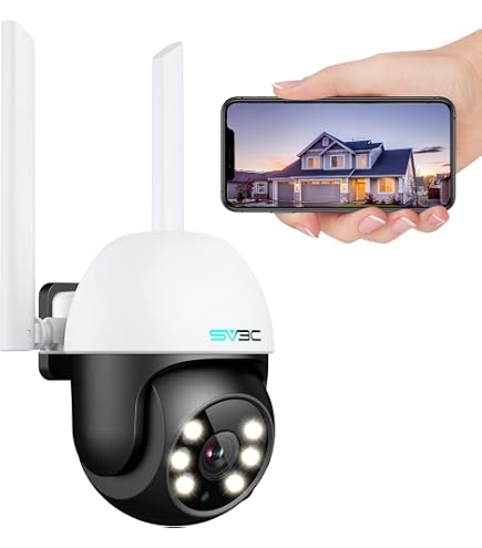 Amazon.com : SV3C 2 Pack PTZ Security Camera Outdoor, 1080P Pan