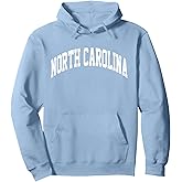 Retro North Carolina Blue Souvenir Simple North Carolina Tee Pullover Hoodie