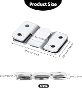 Apragaz Flush Mount Brackets Large 4 Pairs Stainless Steel 66lb 30kg view 2