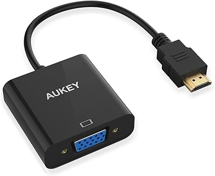 Amazon Aukey Hdmi Vga 変換 アダプター 1080p D Sub 15ピン 金メッキコネクタ搭載 バスパワー Cb V4 Aukey 変換アダプター 変換プラグ