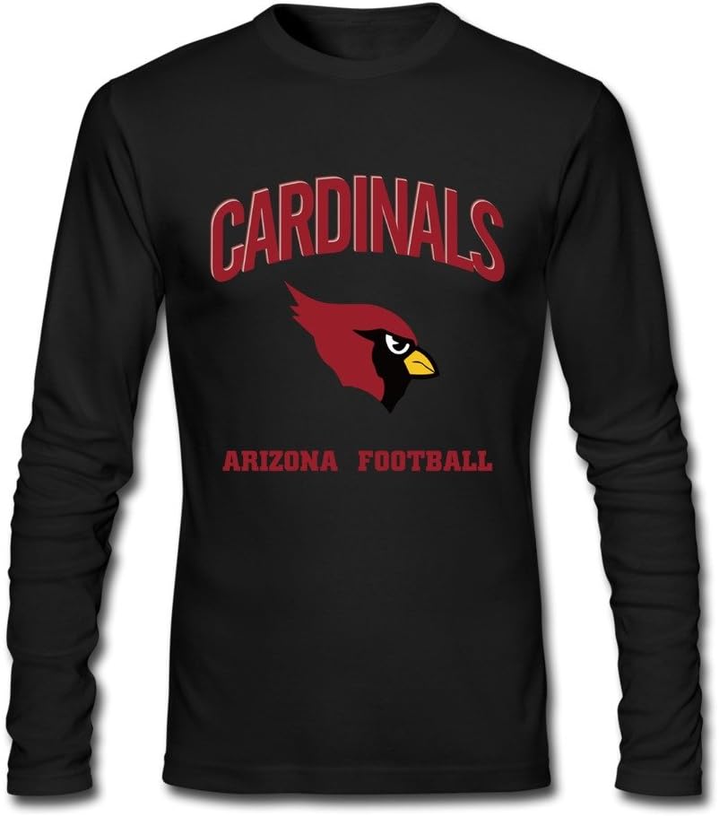 Arizona Cardinals Football Team Tee Shirt XS Black For Men Long Sleeve