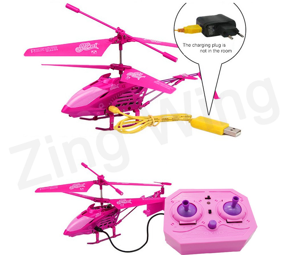 pink remote control helicopter