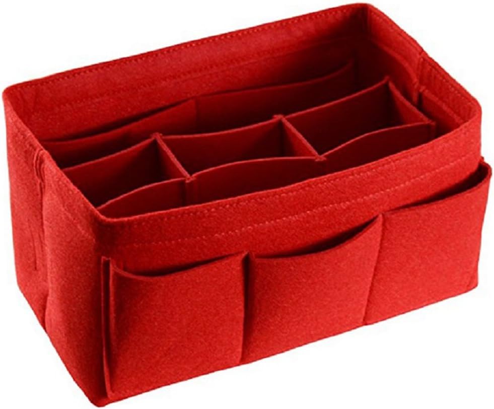 Felt Fabric Purse Handbag Organizer, Bag in Bag, used in Car, Bathroom, Shopping