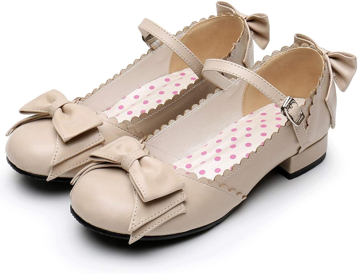 Japanese Sweet Lolita Block Low Heel Round Toe Mary Jane