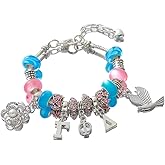 HUSURU Greek Letters Gamma Phi Detla Sorority Bracelets Charm Beaded College Organization Gifts Jewelry