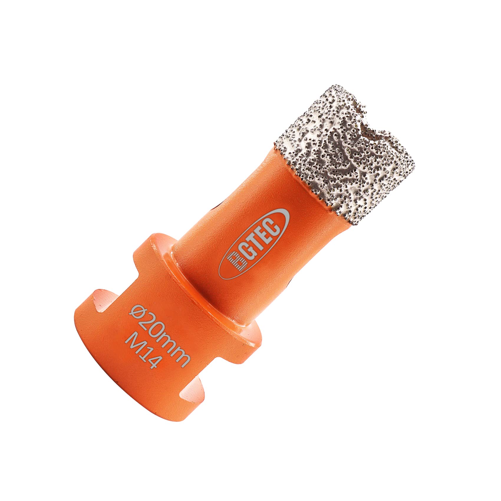 BGTEC Diamond Drill Bit Tile Hole Saw 20mm with M14 Thread for Porcelain Ceramic Tile Granite Marble Masonry Granite Stone Vacuum Brazed Bit 60mm Length