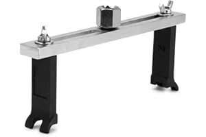 AUPREX Universal Fuel Pump Removal Tool, Adjustable Two Jaws Fuel Pump Lock Ring Tool, Chromium Plated Steel Fuel Tank Lid Cover Removal Kit with 3/8" to 1/2" Drive