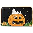 Loungefly Peanuts Great Pumpkin Snoopy Halloween Faux Leather Zip Around Wallet