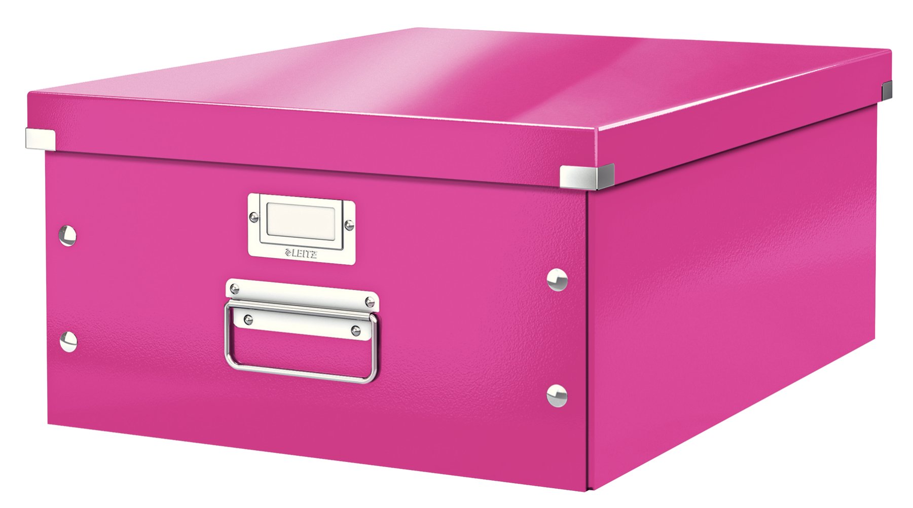 Leitz A3 Storage Box, Click and Store Range 60450023 - Large, Pink