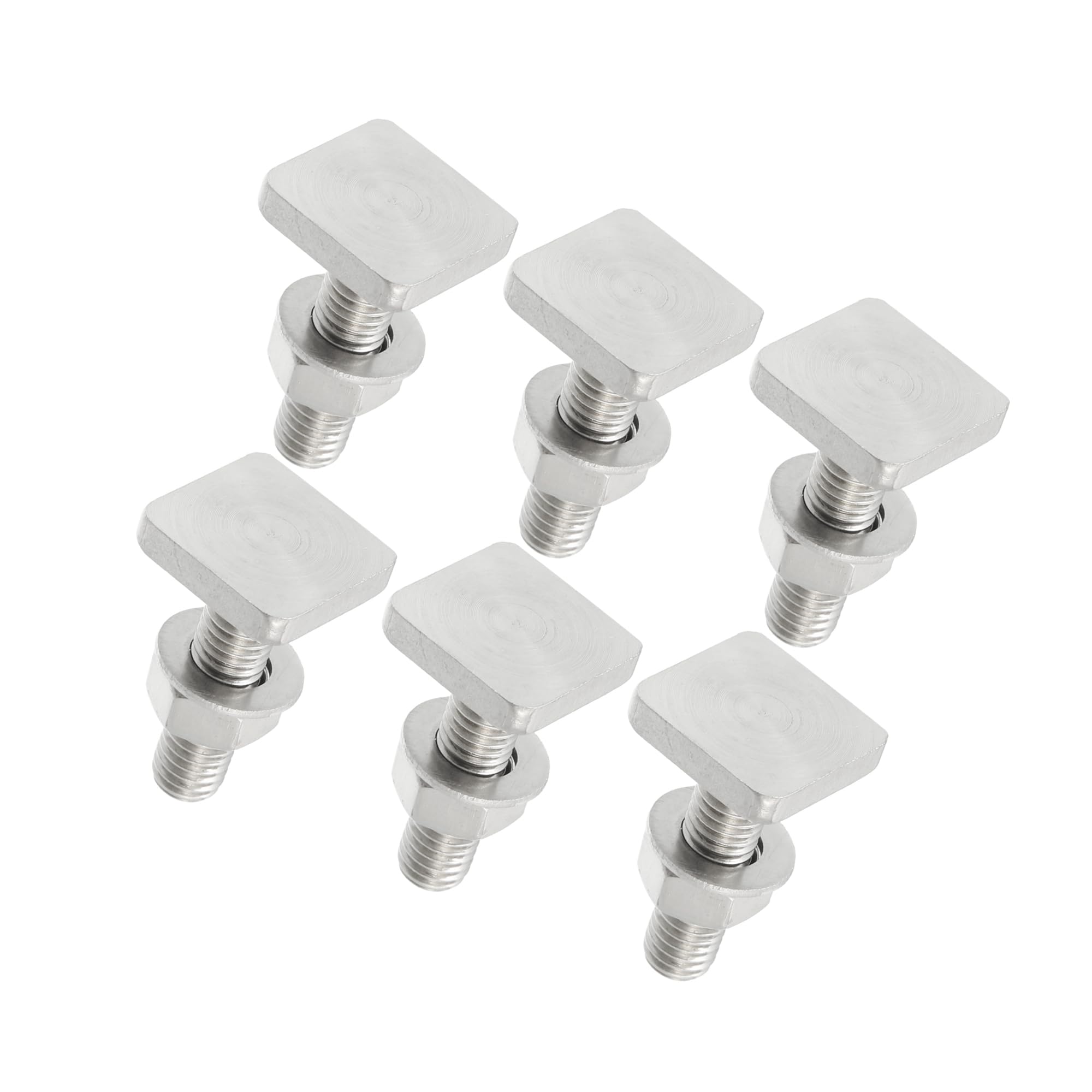 Motoforti Car Roof Rack T Shaped Slot Bolt M8 W/Nuts Washer (Pack of 6) Long-lasting