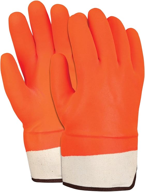 MCR Safety 6521SCO Double Dipped PVC Foam Lined Sandy Finish Men's
