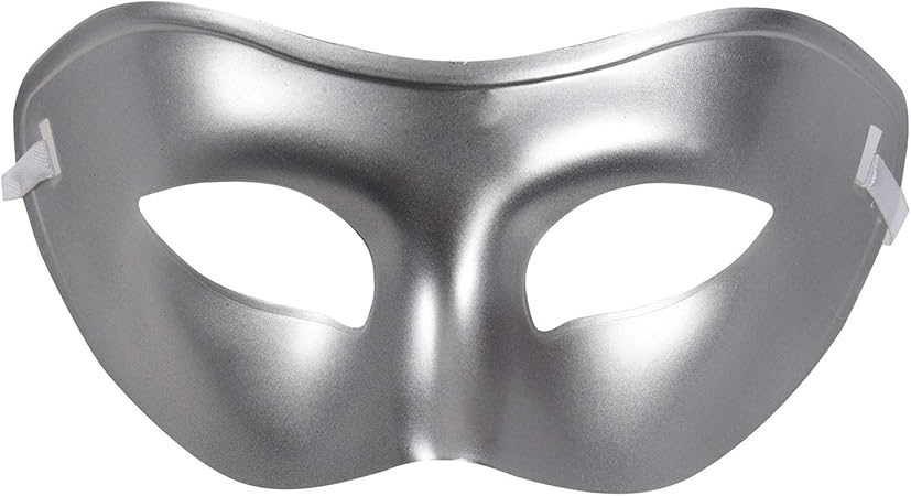 Amazon Cuhawudba 男性の素敵な仮面ダンスパーティーマスク コスチューム パーティーアイマスク ファンシービンテージシルバー パーティーグッズ おもちゃ