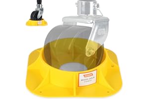 OULEME Trailer Jack Wheel Dock, Tongue Jack Wheel Chock for Trailer Boat Camper RV, Caster Stopper for Single 6'' 8'' and Dual 6''