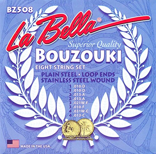 La Bella BZ508 Bouzouki 8- String Set 10-13