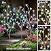 Lighted Floral Starburst Branches Garden Decor Yard Stakes - Set Of 3, Blue