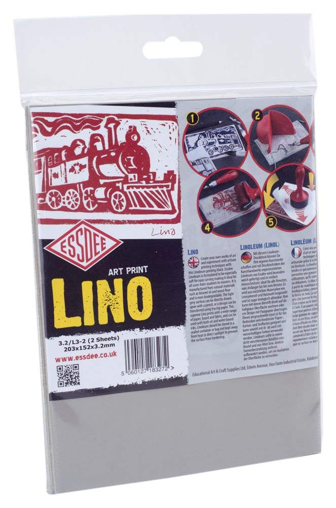 Essdee Art Print Linoleum (203 x 152 x 3.2 mm Lino Pack of 2) Amazon