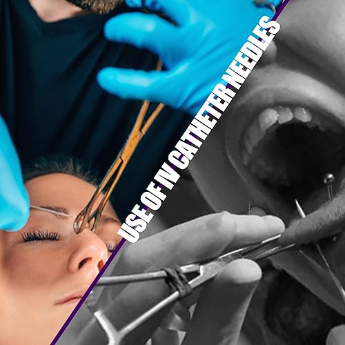 Catheter Piercing Needles Anghie 10pcs 20G Catheter Piercing Needles IV  Catheter Needles Ear Nose Piercing N