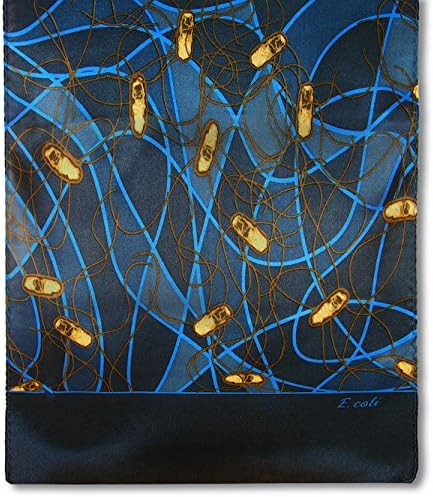 Womens Silk Science Scarf- E. Coli