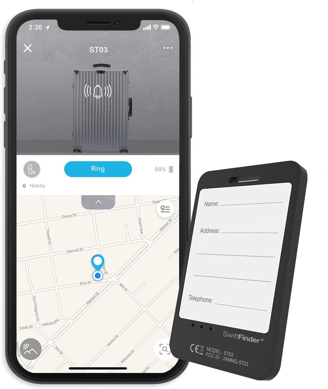 smart luggage tag