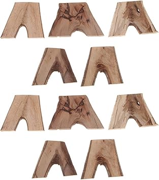 Ipotch 10 X Holzscheiben Aus Baumstammen Dekoration Fur Party Hochzeit Couchtisch Amazon De Kuche Haushalt