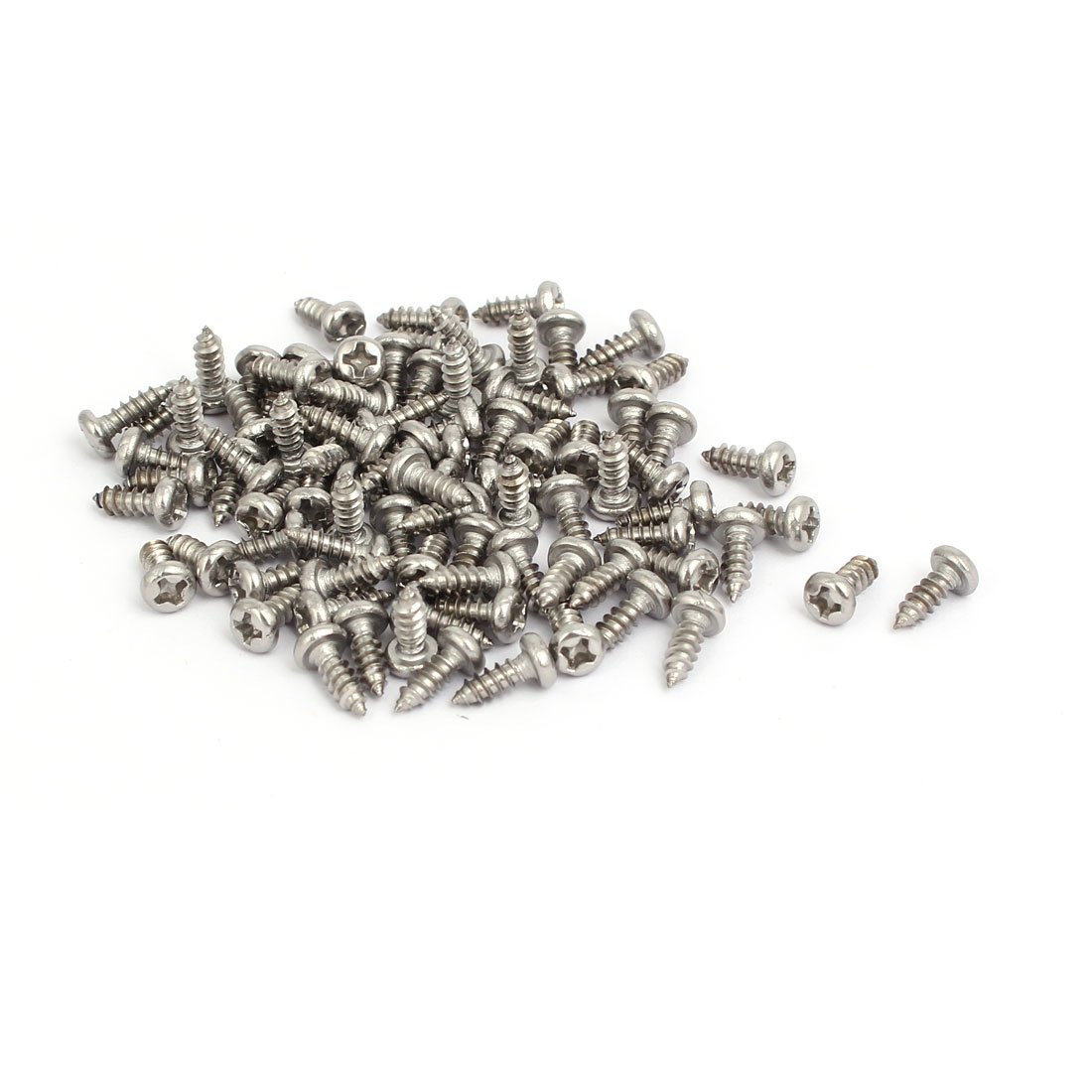 Sourcingmap M3x8mm 304 Stainless Steel Phillips Drive Pan Head Self Tapping Screws 100pcs
