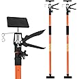 2Pack Adjustable Support Pole, Steel 3rd Hand System - Extends 45 to 114 Inch, Supports Up to 154 lbs - Ideal for Jacks, Cargo Bars, Drywalls & Cabinet Installations