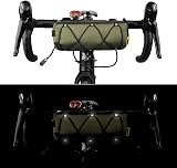 Rhinowalk Front Bike Bag 2.4L Handlebar Bag Waterproof Green view 5