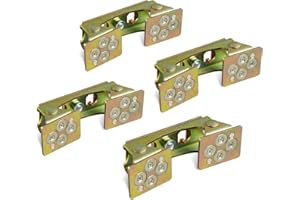 JOYOKYOPK Heavy Duty 4-1/4" Magnetic V-Pads Kit 4 PCS Welding Tools Pad for Tools Magnetic Welding Clamps Removable Back Plate Pull Force 58 LBS.